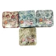 CONFEZIONE 2 PEZZI CUSCINI JACQUARD PER SEDIE  FASCE ELASTICHE FIORI FOGLIE EUROTEX