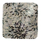 CONFEZIONE 2 PEZZI CUSCINI JACQUARD PER SEDIE  FASCE ELASTICHE FOGLIOLINE TG BLU
