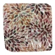 CONFEZIONE 2 PEZZI CUSCINI JACQUARD PER SEDIE  FASCE ELASTICHE FOGLIOLINE TG RUGGINE
