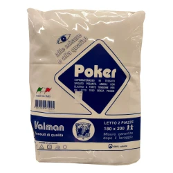 COPRIMATERASSO CON ANGOLI COTONE SPIGATO POKER VALMAN