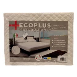 COPRIMATERASSO MATRIMONIALE ANGOLI MASSAGGIANTE ANTIACARO ECOPLUS LOVELY HOME