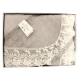 TRAPUNTINO MATRIMONIALE TULLE MACRAME' FEDERICA NAZARENO GABRIELLI GRIGIO
