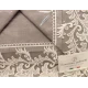 COMPLETO LENZUOLA COTONE MATRIMONIALE TULLE MACRAME' FEDERICA NAZARENO GABRIELLI GRIGIO PARTICOLARE