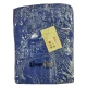ACCAPPATOIO CON CAPPUCCIO TINTA UNITA NIDO D'APE LINEA ORO BLU ROYAL