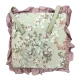 COPPIA CUSCINO SEDIA LACCI VOLANT 40X40CM FIOR DI PESCO PEZZOLI