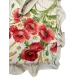 COPPIA CUSCINO SEDIA LACCI VOLANT 40X40CM PAPAVERO SPIGA PEZZOLI PARTICOLARE