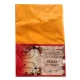 LENZUOLO SOTTO ANGOLI MATRIMONIALE MAXI 190X215CM COTONE TINTA UNITA QUADRIFOGLIO ARANCIO