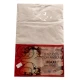 LENZUOLO SOTTO ANGOLI MATRIMONIALE MAXI 190X215CM COTONE TINTA UNITA QUADRIFOGLIO BIANCO