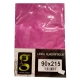 LENZUOLO SOTTO ANGOLI SINGOLO 90X215 H25 CM COTONE TINTA UNITA QUADRIFOGLIO FUXIA