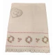 SET SPUGNA ASCIUGAMANO + OSPITE UNCINETTO PEONY GITIESSE BIANCO