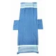 TELO MARE LETTINO CON TASCHE E CUSCINO 75X195CM PALAU LOVELY HOME APERTO