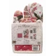 SET CUCINA ARREDO COTONE STAMPATO FLORA PREZIOSA SET GUANTO PRESINA