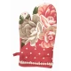SET CUCINA ARREDO COTONE STAMPATO FLORA PREZIOSA SET GUANTO FORNO