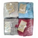 SET 8 CONFEZIONI DA 6 PEZZI LAVETTE SPUGNA 30 X 30 CM LOVELY COLORATE LOVELY HOME