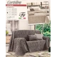 COPRITUTTO COPRILETTO MATRIMONIALE MISTO COTONE JACQUARD CARTIERE TG CARTELLINO