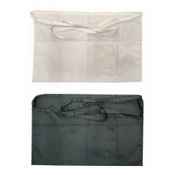 CONFEZIONE 6 PEZZI GREMBIULE A VITA CAMERIERA ZUZZURRO COTONE ROBY MAGIE DI CASA ALMATEX