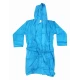 ACCAPPATOIO CON CAPPUCCIO TINTA UNITA MICROSPUGNA POWER SOPHIE BLU NAUTICAL APERTO