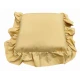 COPPIA CUSCINO SEDIA LACCI VOLANT 40X40CM PANAMA PEZZOLI GIALLO