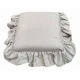 COPPIA CUSCINO SEDIA LACCI VOLANT 40X40CM PANAMA PEZZOLI GRIGIO