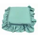 COPPIA CUSCINO SEDIA LACCI VOLANT 40X40CM PANAMA PEZZOLI VERDE