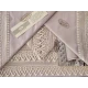 COMPLETO LENZUOLA COTONE MATRIMONIALE MACRAME' DAFNE C.V. RICAMI PARTICOLARE