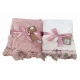 PLAID PILE 130X160CM TULLE VOLANT ORGANDIS GITIESSE