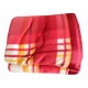 COPERTA POLIESTERE BORDA SATIN LIAM DIADEMA ROSSO-GIALLO