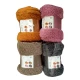 PLAID PILE TINTA UNITA AGNELLATO FJORD EASY HOME