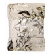 PLAID PILE AGNELLATO STAMPATO SUPER SOFT FIORI LICIA LINEA ORO BEIGE