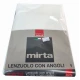 LENZUOLA ANGOLI TINTA UNITA FLANELLA MIRTA IMBERTI BIANCO