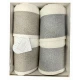 SET SPUGNA 2 ASCIUGAMANO + 2 OSPITE DIGITALE BASIC SASSI HELEN SPUGNA PANNA GRIGIO SABBIA