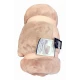 COPERTA PILE MATRIMONIALE FAST CORAL TINTA UNITA SOMMARUGA ROSA