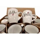 SET 12 TAZZE MUG CERAMICA HELLO SMILE LOVELY HOME