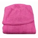 ACCAPPATOIO CON CAPPUCCIO TINTA UNITA MICROSPUGNA POWER SOPHIE FUXIA