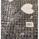 TAPPETO BAGNO CINIGLIA TRECCIA TINTA UNITA HOME SWEET HOME ANTRACITE