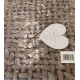 TAPPETO BAGNO CINIGLIA TRECCIA TINTA UNITA HOME SWEET HOME TORTORA