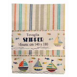 SET CUCINA COTONE DISEGNO SKIPPER PEZZOLI TOVAGLIA