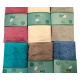 COPPIA SPUGNA ASCIUGAMANO + OSPITE JACQUARD LEAF LINEA ORO