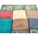 COPPIA SPUGNA ASCIUGAMANO + OSPITE JACQUARD LEAF LINEA ORO