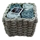 SET 4 PEZZI LAVETTE SPUGNA 30 X 30 CM WAFFLE DAUNEX