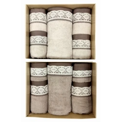 SET 5 PEZZI SPUGNA 2 ASCIUGAMANI + 2 OSPITE + 1 TELO BAGNO SOFY CALEFFI