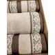 SET 5 PEZZI SPUGNA 2 ASCIUGAMANI + 2 OSPITE + 1 TELO BAGNO SOFY CALEFFI