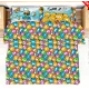 COMPLETO LENZUOLA COTONE EMOJI QUADRIFOGLIO