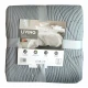 TRAPUNTINO MATRIMONIALE MICROFIBRA RICAMATO LIVING SGHOME GRIGIO