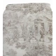 TRAPUNTINO MATRIMONIALE MICROFIBRA DOPPIO VOLANT TOILE ART DECO'