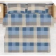 COMPLETO LENZUOLA COTONE SCOTLAND QUADRIFOGLIO