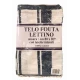 TELO MARE LETTINO FOUTA BLUCON TASCHE 80X200CM PEZZOLI BLU