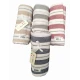 COPRITUTTO COTONE TINTO IN FILO RIGA GROSSA E FINE ONDA BLU