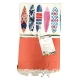 TELO MARE FOUTA CON FRANGE 90X190CM BRAZIL SOPHIE