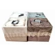 SET 4 PEZZI LAVETTE SPUGNA 30 X 30 CM PIZZO POETRY DAUNEX